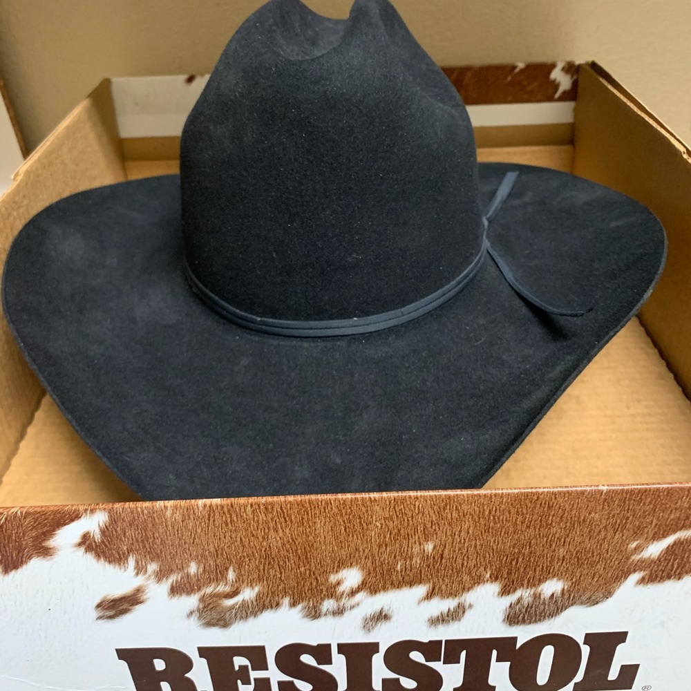Cavenders Resistol Vintage Black Cowboy Hat